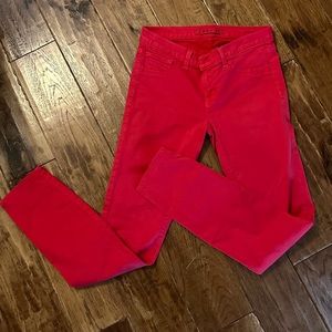 J Brand Red Skinny Jeans